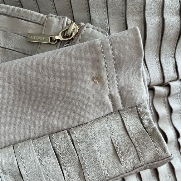 Marciano (Guess) Shayna Drape/Tan Lambskin Moto Jacket – US 0 / EU 36 - Picture 5 of 5